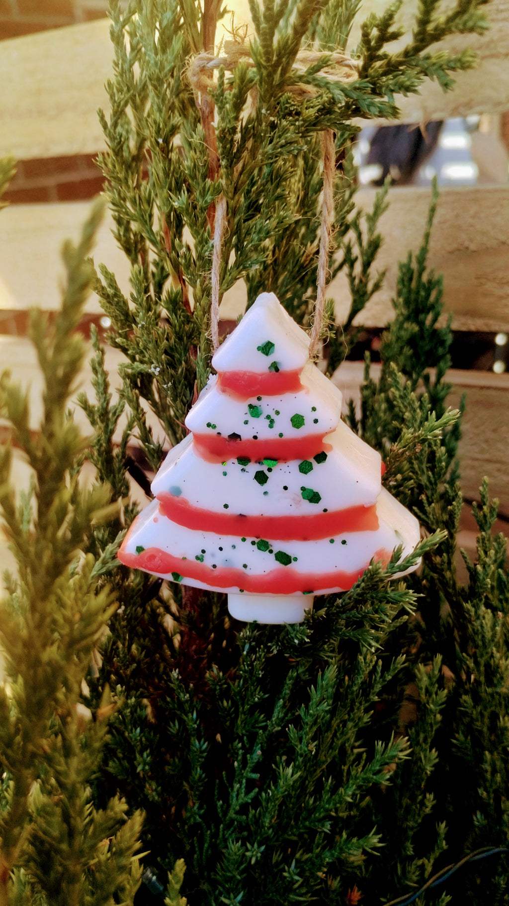 Snack Cake Christmas Tree Wax Melt Ornament