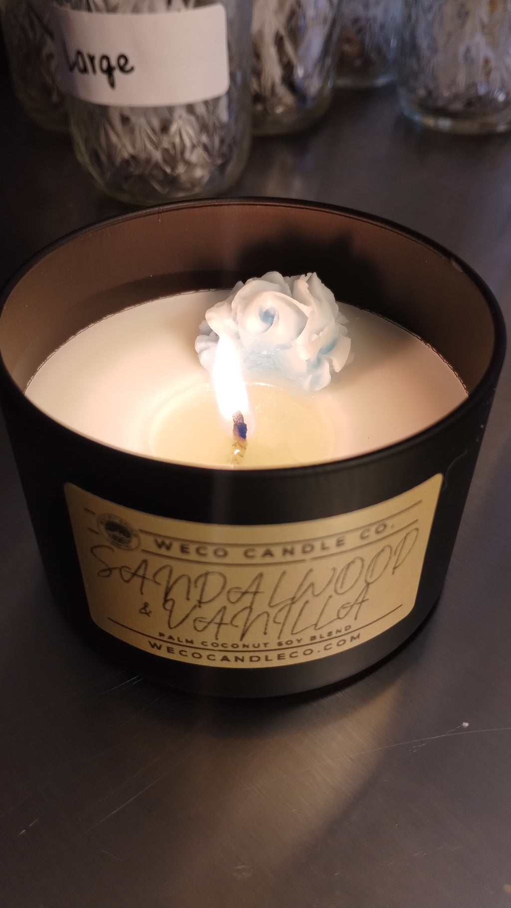 Medium - Sandalwood & Vanilla Candle