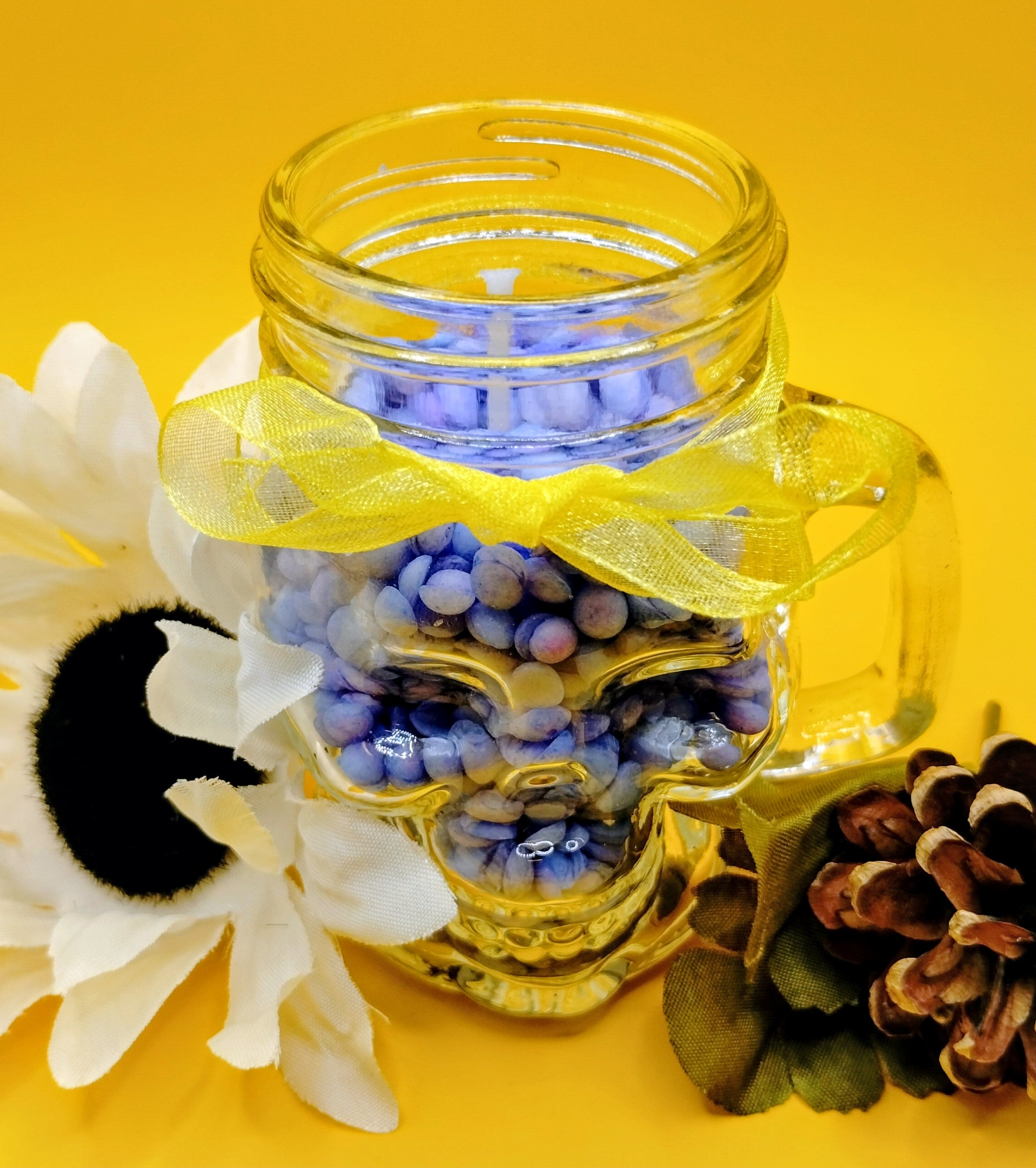 DIY Candle Kit – Glass Skull Mug Vessel