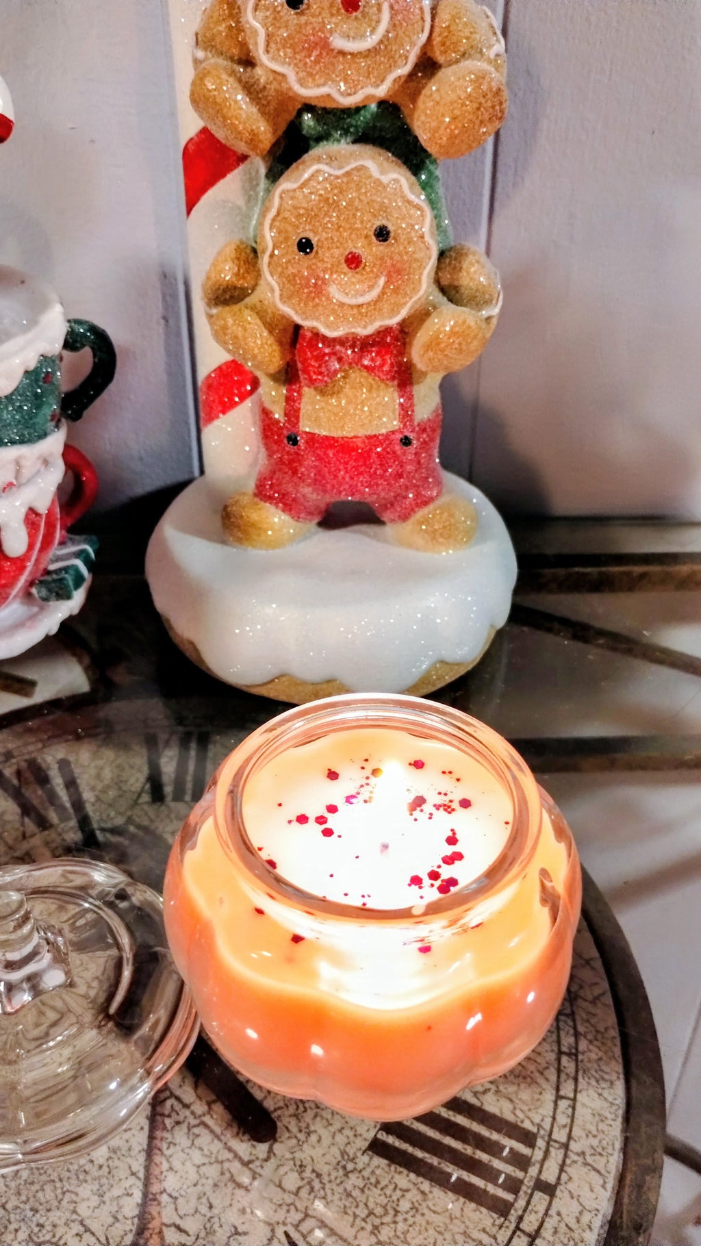 Custom Glass Pumpkin Candle