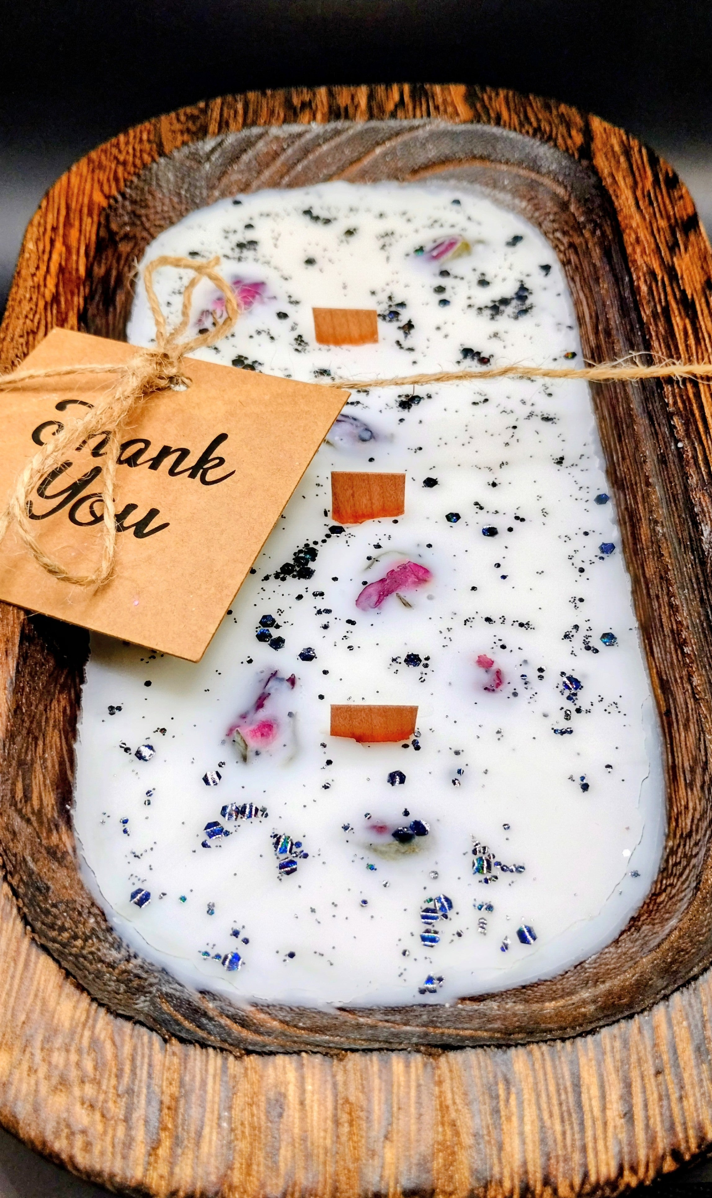Soy Dough Bowl with Rose Buds