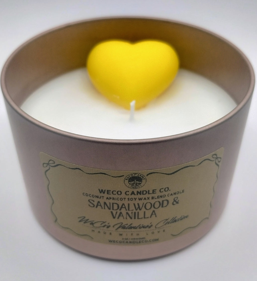 Medium - Rose Gold Tin - Sandalwood & Vanilla
