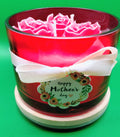 🌹 Mother's Day Amber Romance Rose Glass Candle