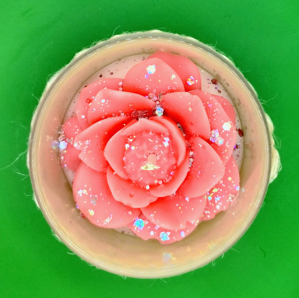 Mother's Day Rose Bloom Jar Candle