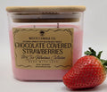 Large Clear Glass - Chocolate Covered Strawberries
