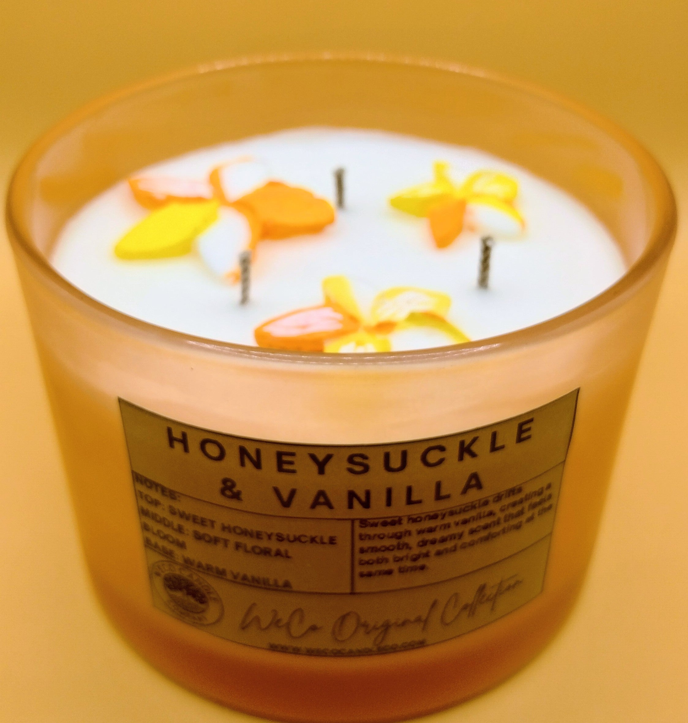 Large Glass - Honeysuckle & Vanilla Candle