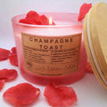 Large Frosted Pink Glass - Champagne Toast