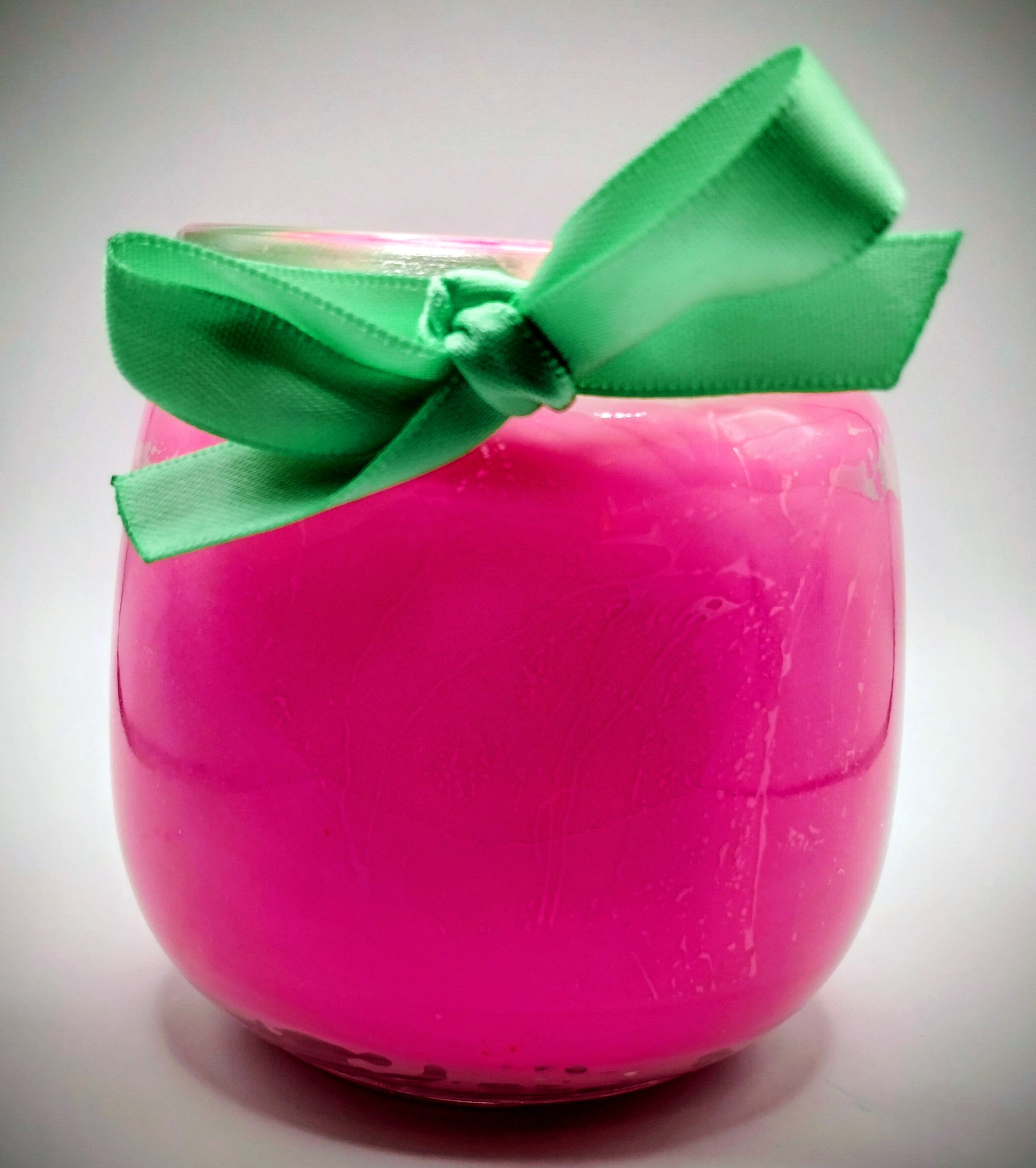 Medium Glass - Pink Peony