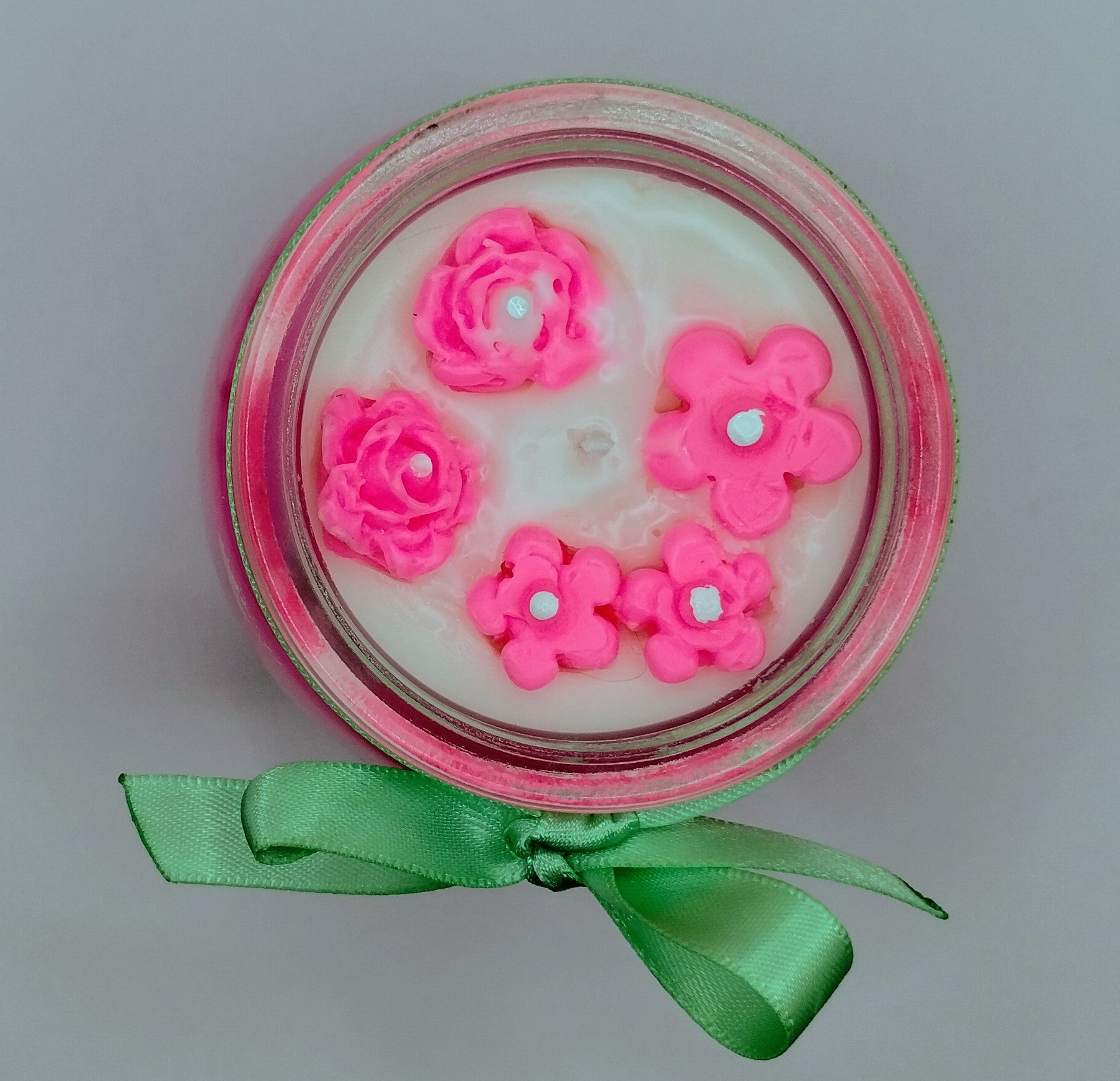 Medium Glass - Pink Peony