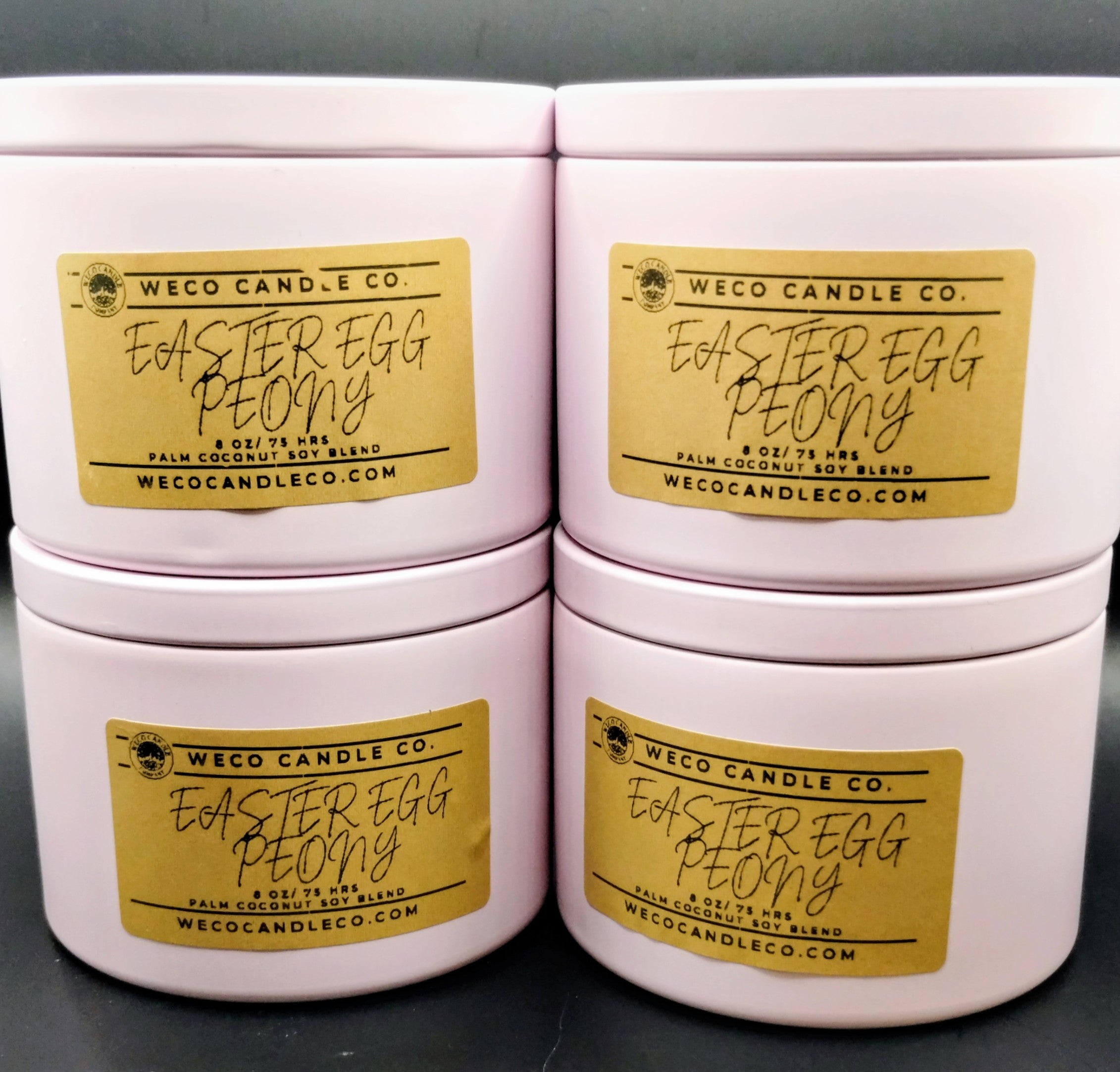 Medium - Easter Egg Peony Candle
