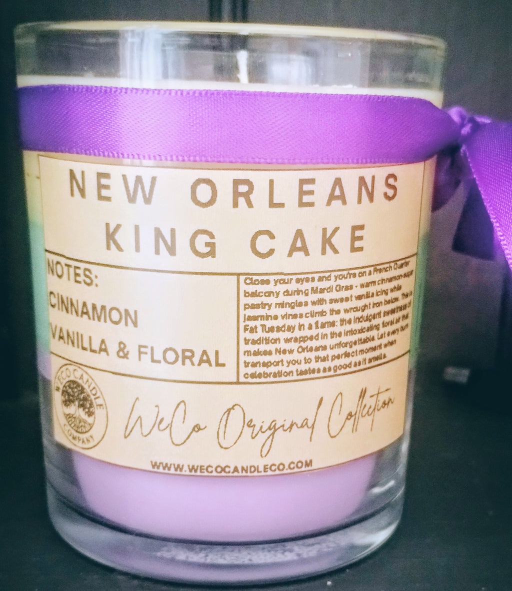 Medium Glass - New Orleans King Cake