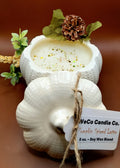 Pumpkin Spiced Latte — 8 oz Soy Wax Blend Candle | White Pumpkin Jar