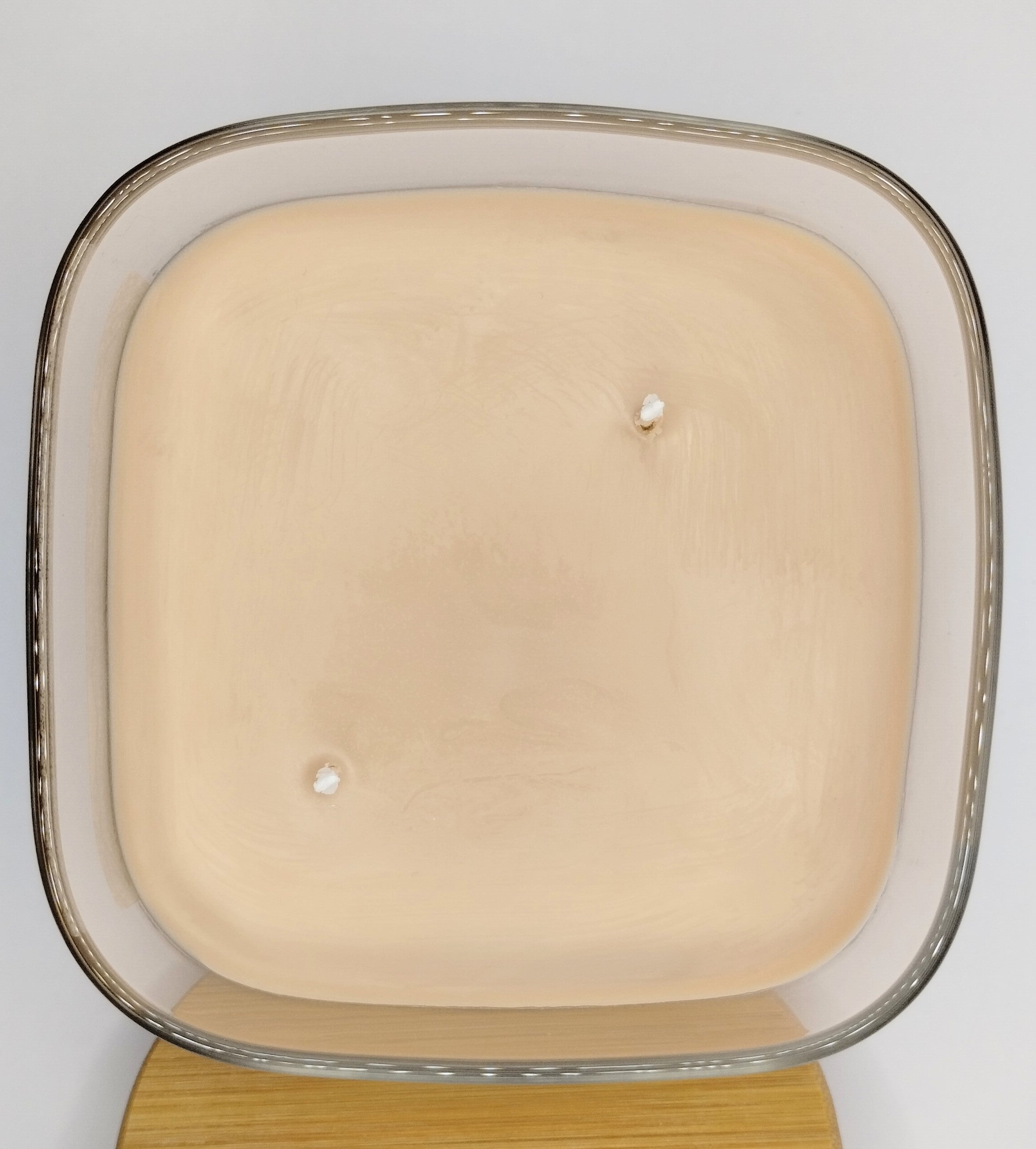 Large Clear Glass - Chocolate Candle