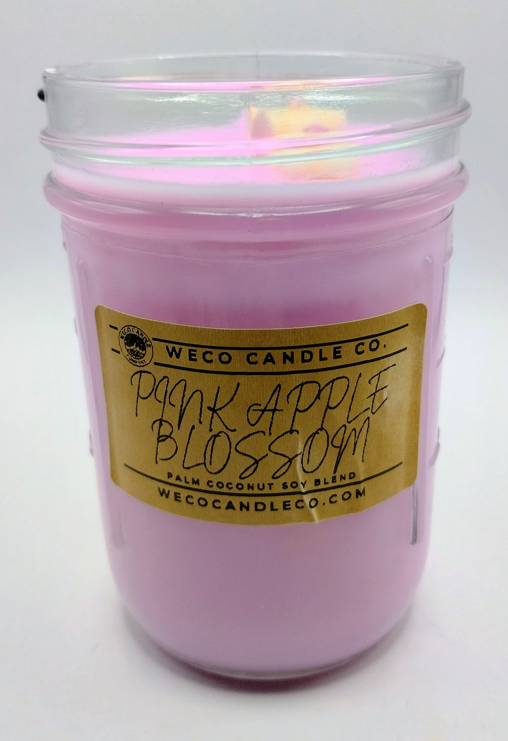 Medium Mason Jar - Pink Apple Blossom