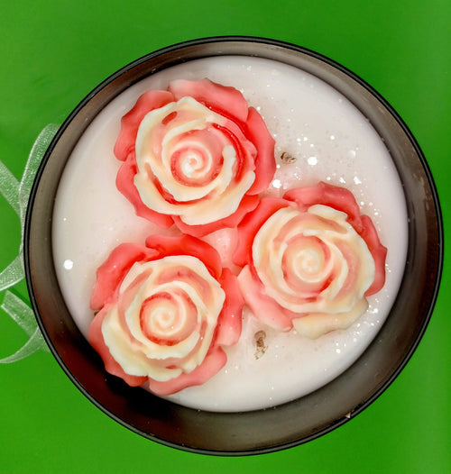 🌊 Mother's Day Caribbean Island Breeze Rose Tin Candle
