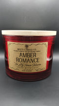 Large Red Glass - Amber Romance