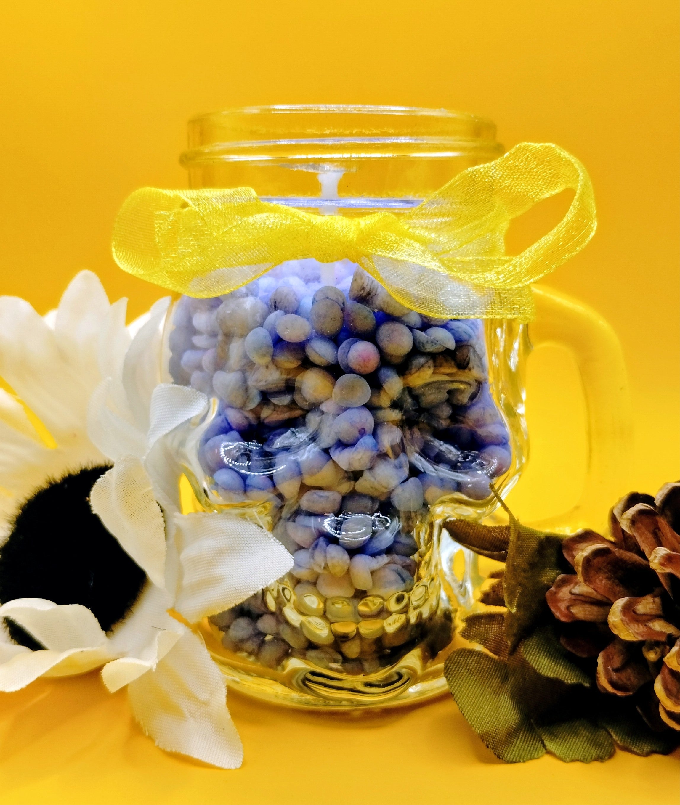 DIY Candle Kit – Glass Skull Mug Vessel